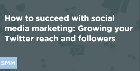 How to succeed with social media marketing: Growing your Twitter reach and followers